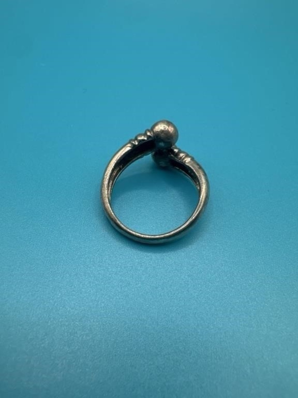 Hand Forged Sterling Silver Ring - Size 7.5 - 925 Stamped - Vintage Artisan - Picture 3 of 6